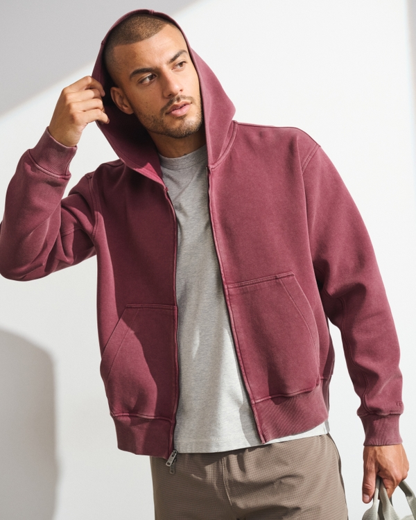 YPB neoKNIT MAX Full-Zip Hoodie, Wine Red view 1