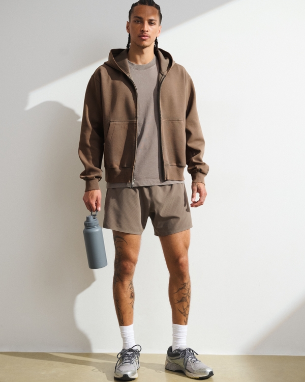 YPB neoKNIT MAX Full-Zip Hoodie, Gray Brown view 2