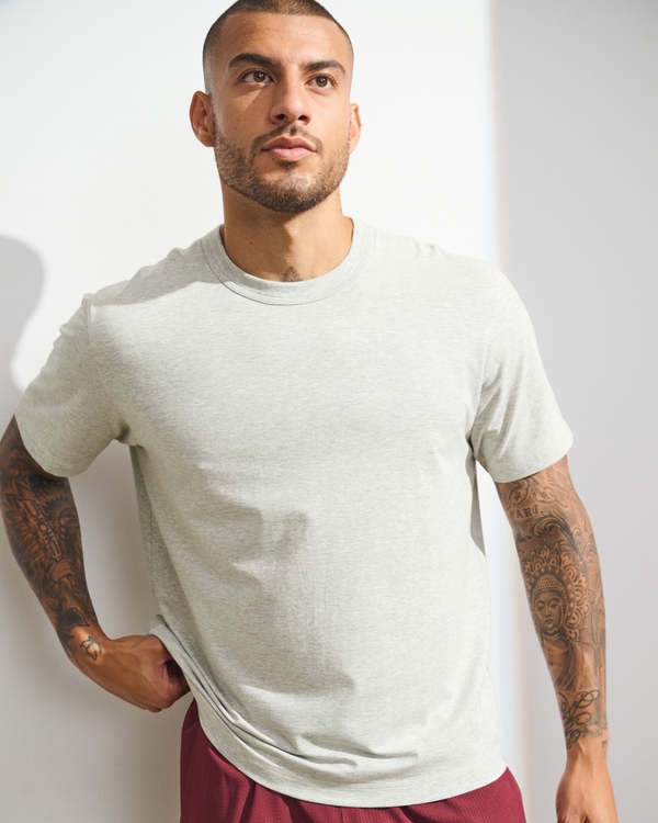 YPB Active Cotton-Blend Classic Tee, Heather Gray view 2
