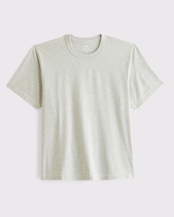 YPB Active Cotton-Blend Classic Tee, Heather Gray view 2