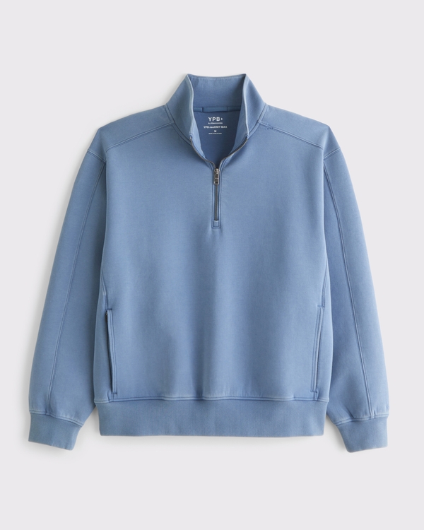 Sweat à fermeture zippée mi-longueur YPB neoKNIT, Ciel Foncé view 1