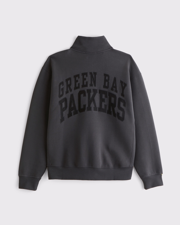 Green Bay Packers neoKNIT MAX Half-Zip Sweatshirt, Black-packers view 1
