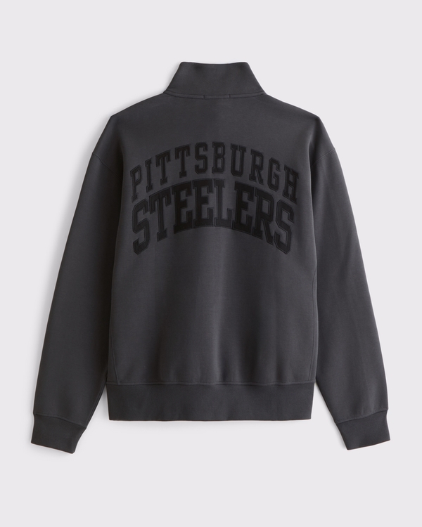 Pittsburgh Steelers neoKNIT MAX Half-Zip Sweatshirt, Black-steelers view 1