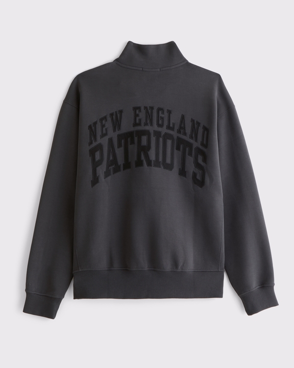 New England Patriots neoKNIT MAX Half-Zip Sweatshirt, Black-patriots view 1