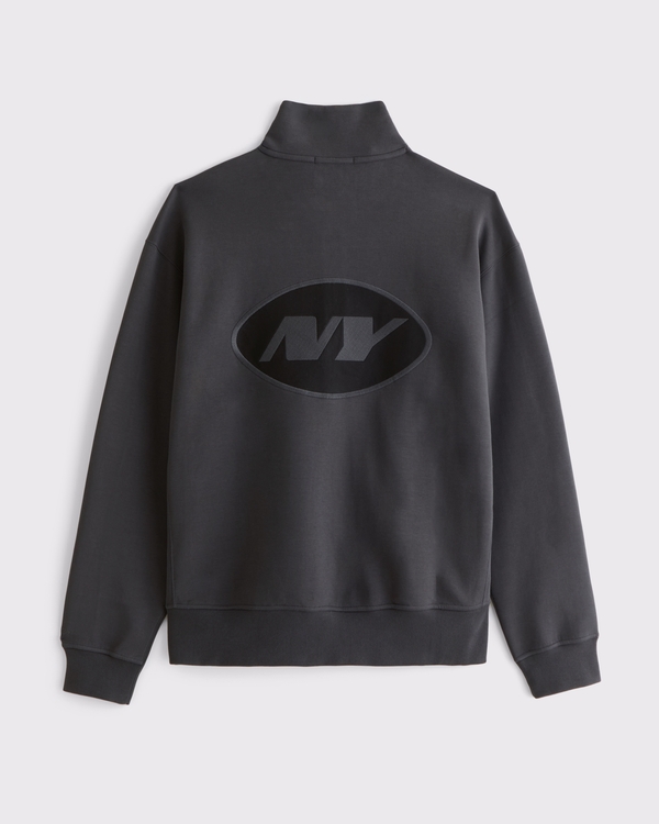 New York Jets neoKNIT MAX Half-Zip Sweatshirt, Black-jets view 1