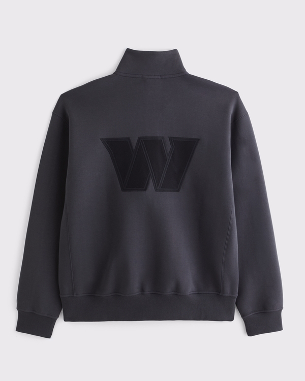Washington Commanders neoKNIT MAX Half-Zip Sweatshirt, Black-commanders view 1