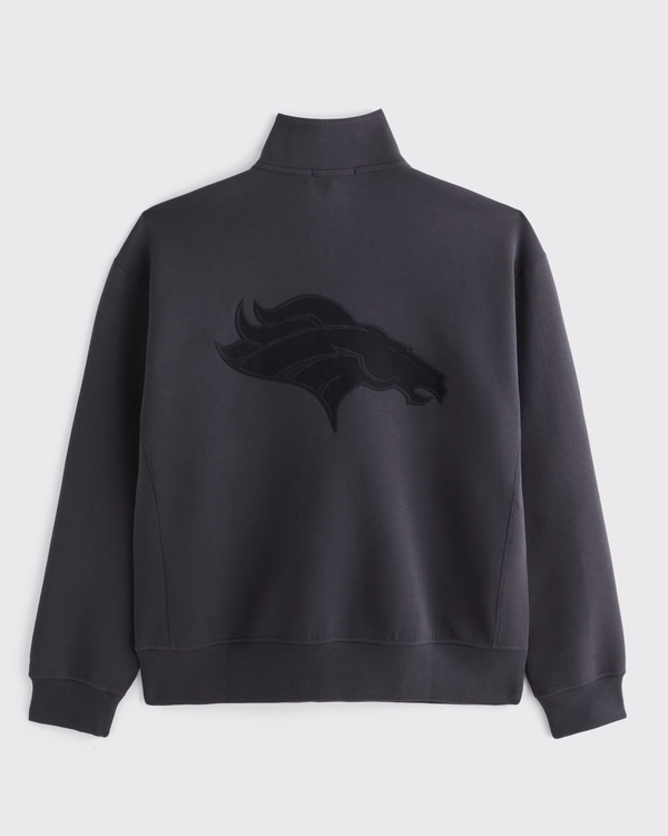 Denver Broncos neoKNIT MAX Half-Zip Sweatshirt, Black-broncos view 1