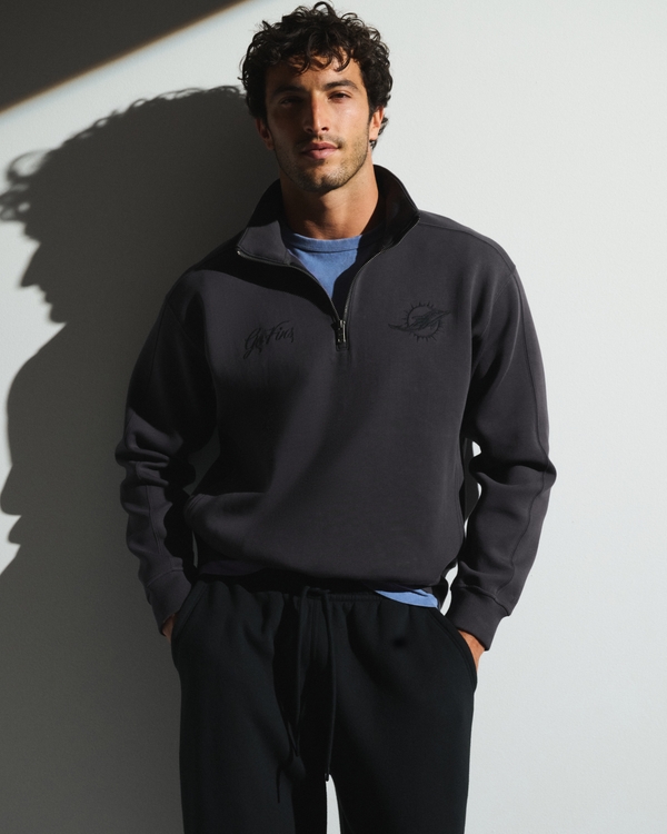 Miami Dolphins neoKNIT MAX Half-Zip Sweatshirt