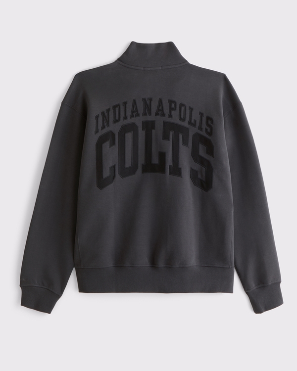 Indianapolis Colts neoKNIT MAX Half-Zip Sweatshirt, Black-colts view 1