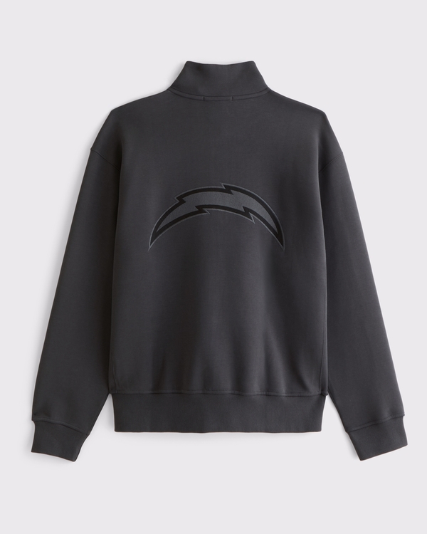 Los Angeles Chargers neoKNIT MAX Half-Zip Sweatshirt, Black-chargers view 1