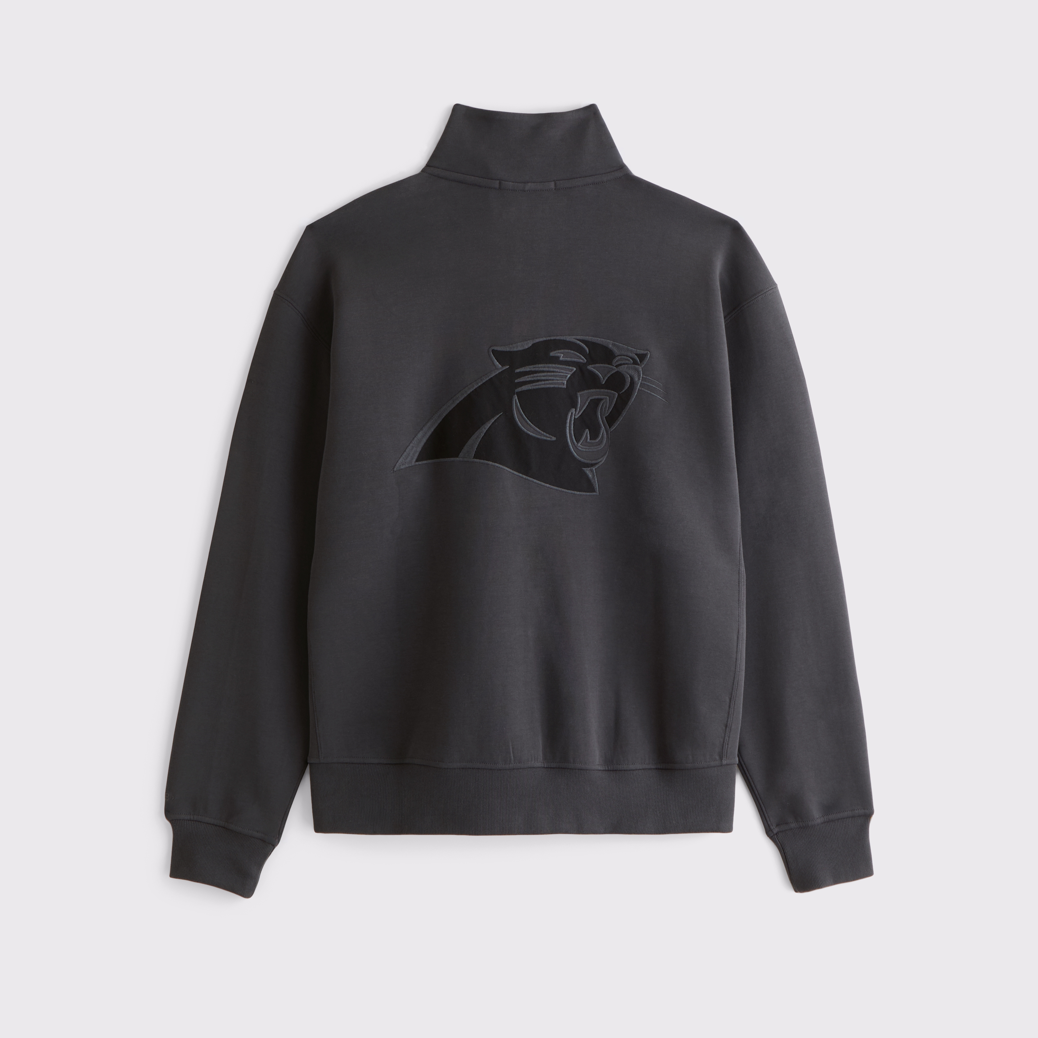 Мужской свитшот Abercrombie & Fitch Las Vegas Raiders neoKNIT MAX Half-Zip, цвет: Чёрный, вариант 1 — фото 1