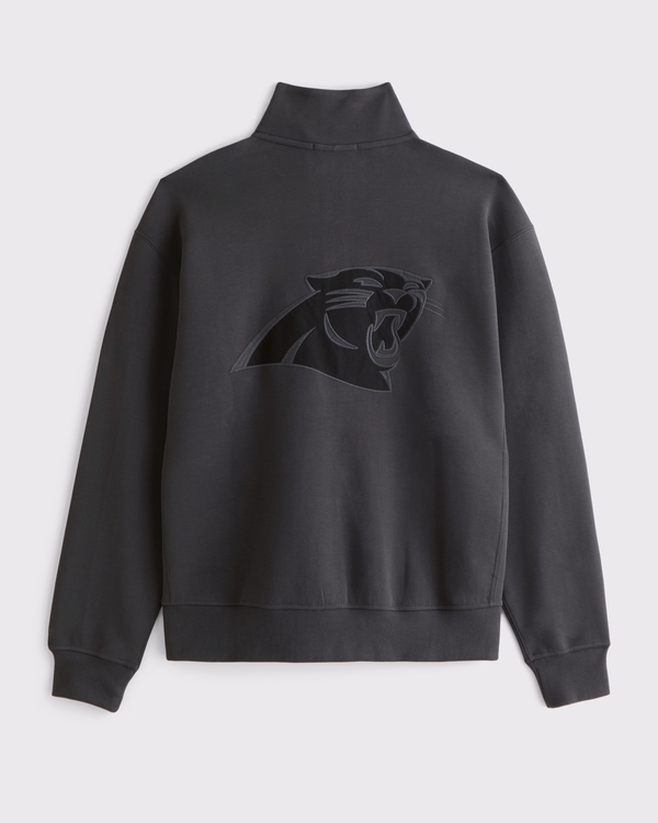 Carolina Panthers neoKNIT MAX Half-Zip Sweatshirt, Black - Panthers view 1
