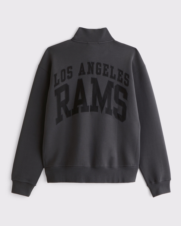 Los Angeles Rams neoKNIT MAX Half-Zip Sweatshirt, Black-rams view 1