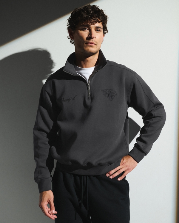 Jacksonville Jaguars neoKNIT MAX Half-Zip Sweatshirt, Black-jaguars view 1