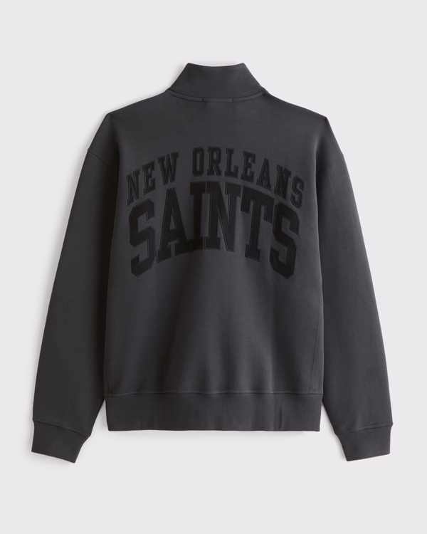New Orleans Saints neoKNIT MAX Half-Zip Sweatshirt, Black-saints view 1