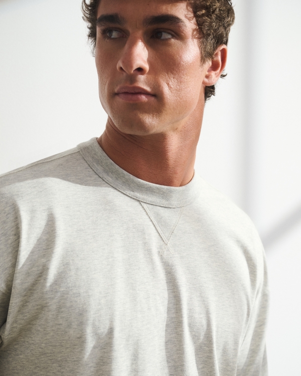 YPB Performance Cotton-Blend Gym Tee, Gray Heather view 1