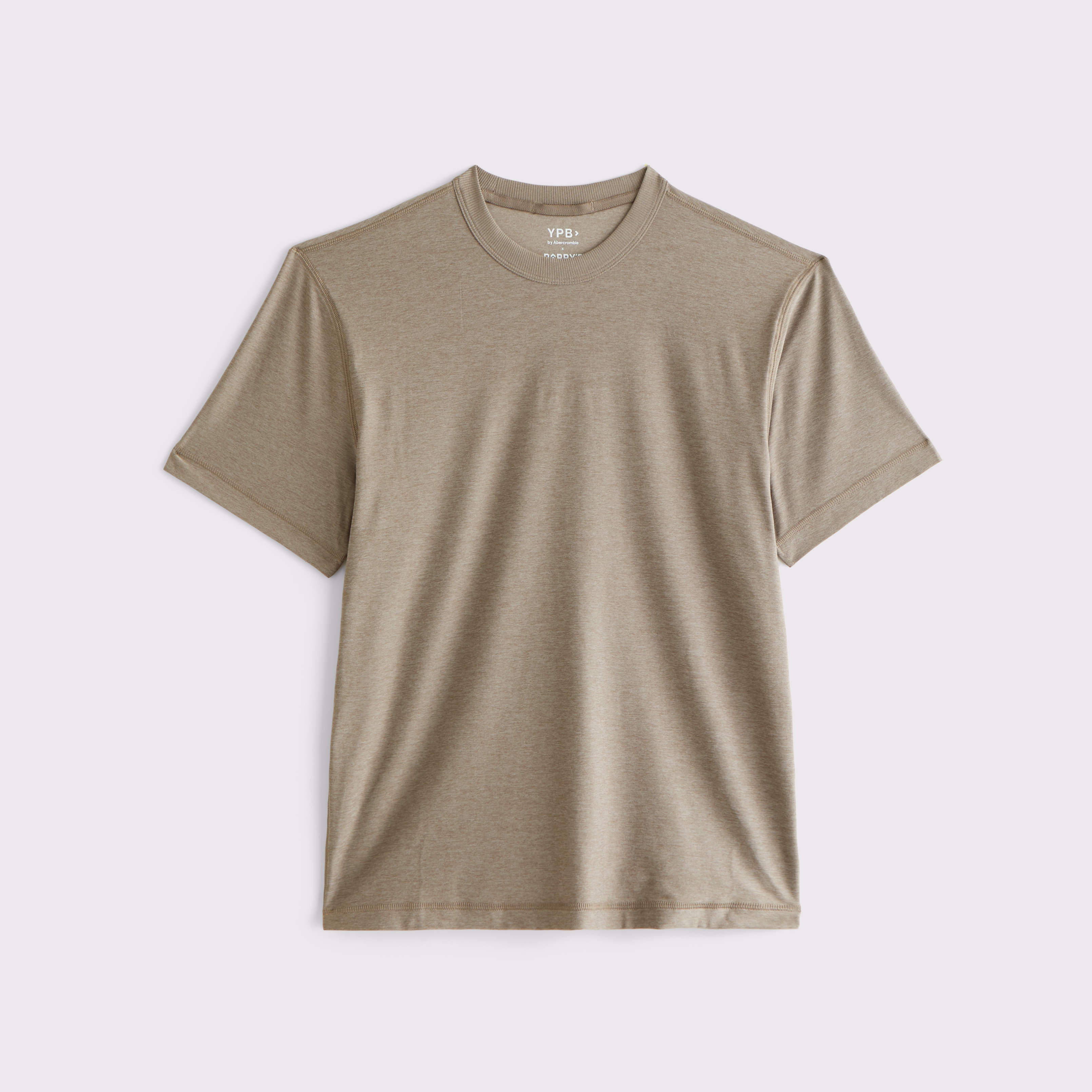 Мужская футболка Abercrombie & Fitch YPB Barry's powerSOFT, цвет: Серо-коричневый — фото 1