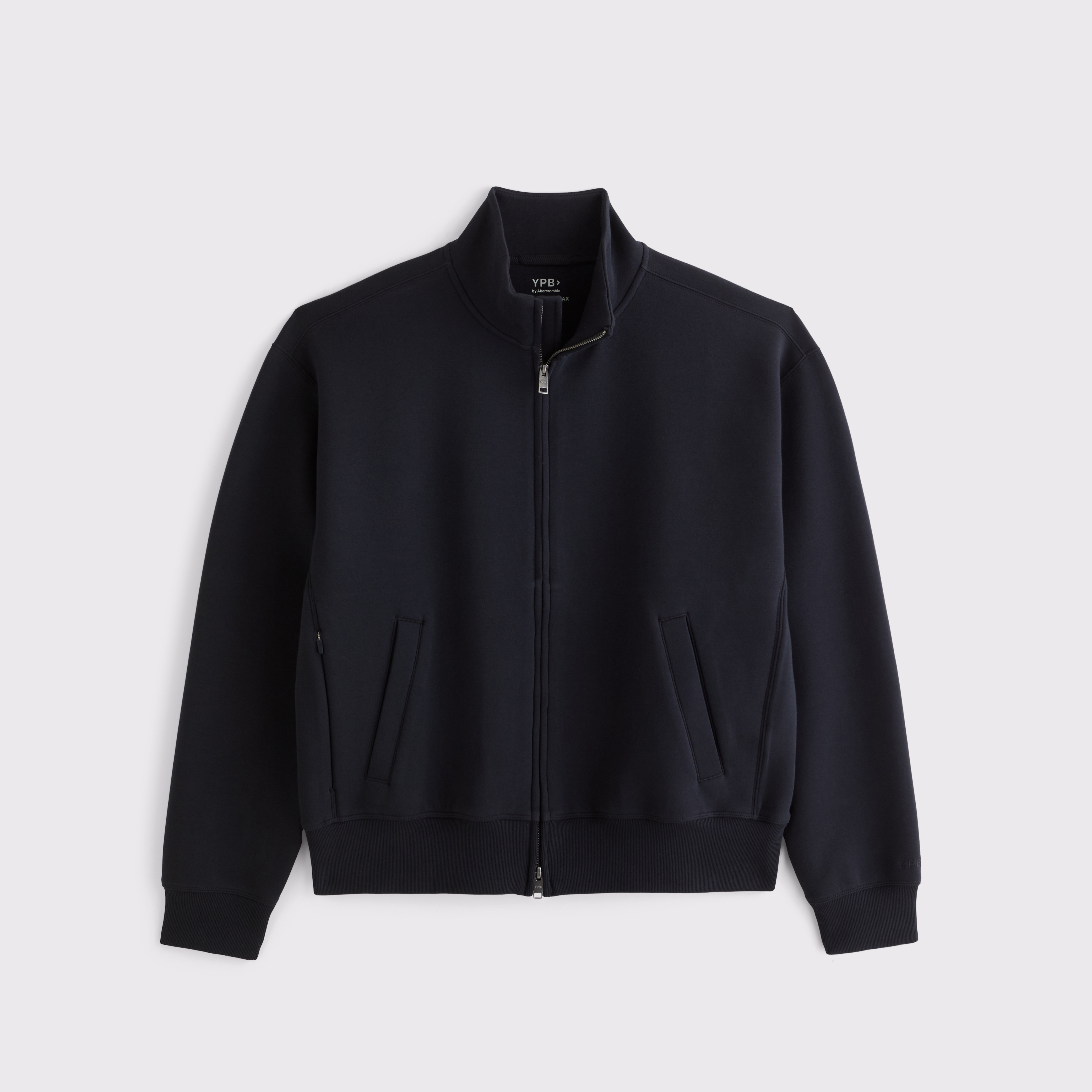 Мужское худи Abercrombie & Fitch YPB neoKNIT MAX Full-Zip, цвет: Чёрный