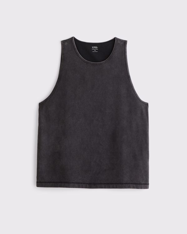 YPB Performance Cotton-Blend Tank, Black Wash view 1