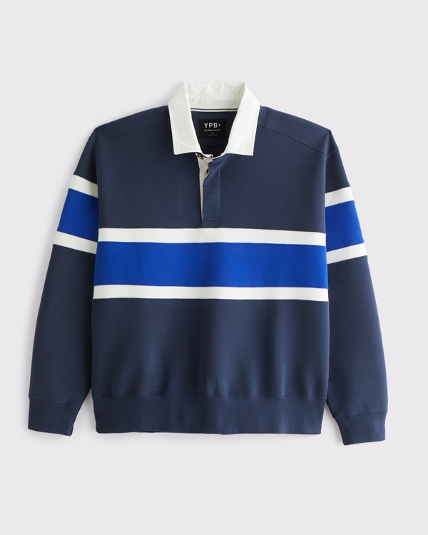 YPB neoKNIT Rugby Polo Sweatshirt, Sapphire view 1