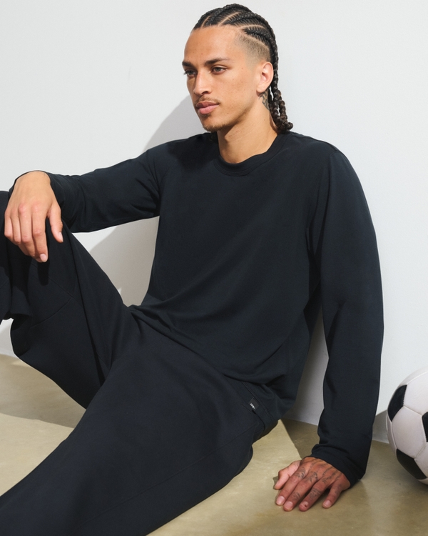 Men's YPB Active Cotton Long-Sleeve Tee | Men's Tops | Abercrombie.com
