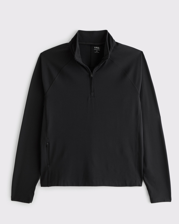 YPB studioFLEX Active Quarter-Zip, Black view 1