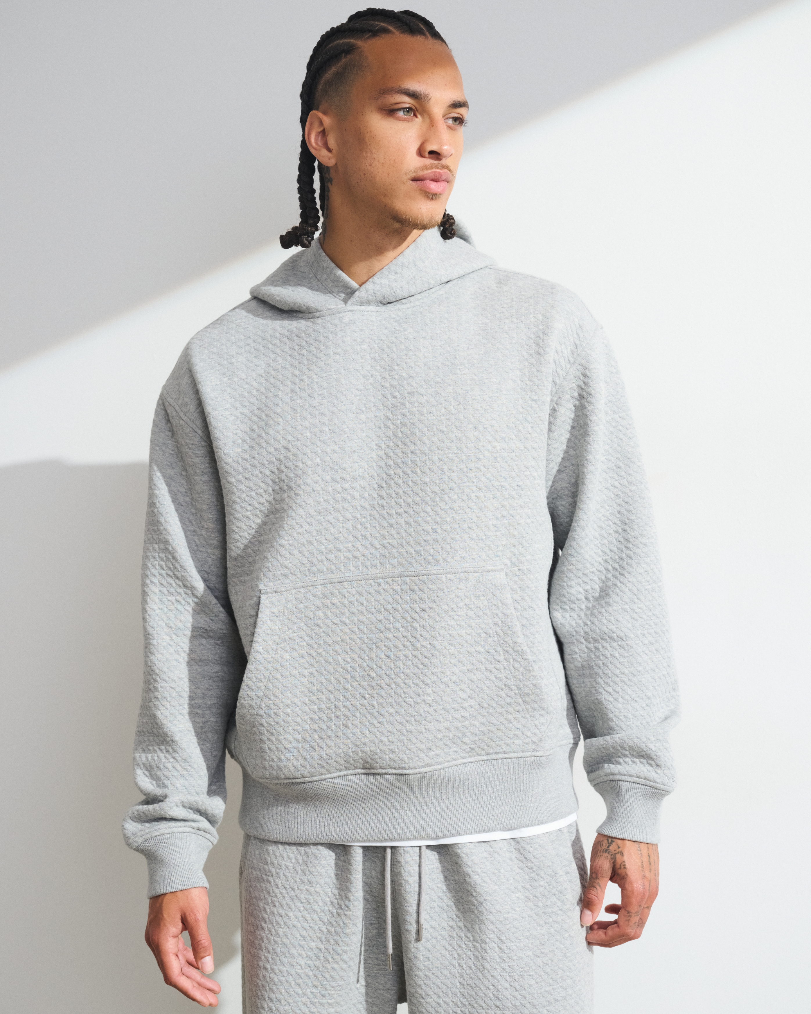 Мужские худи Abercrombie & Fitch YPB Waffle Texture Popover — фото 2