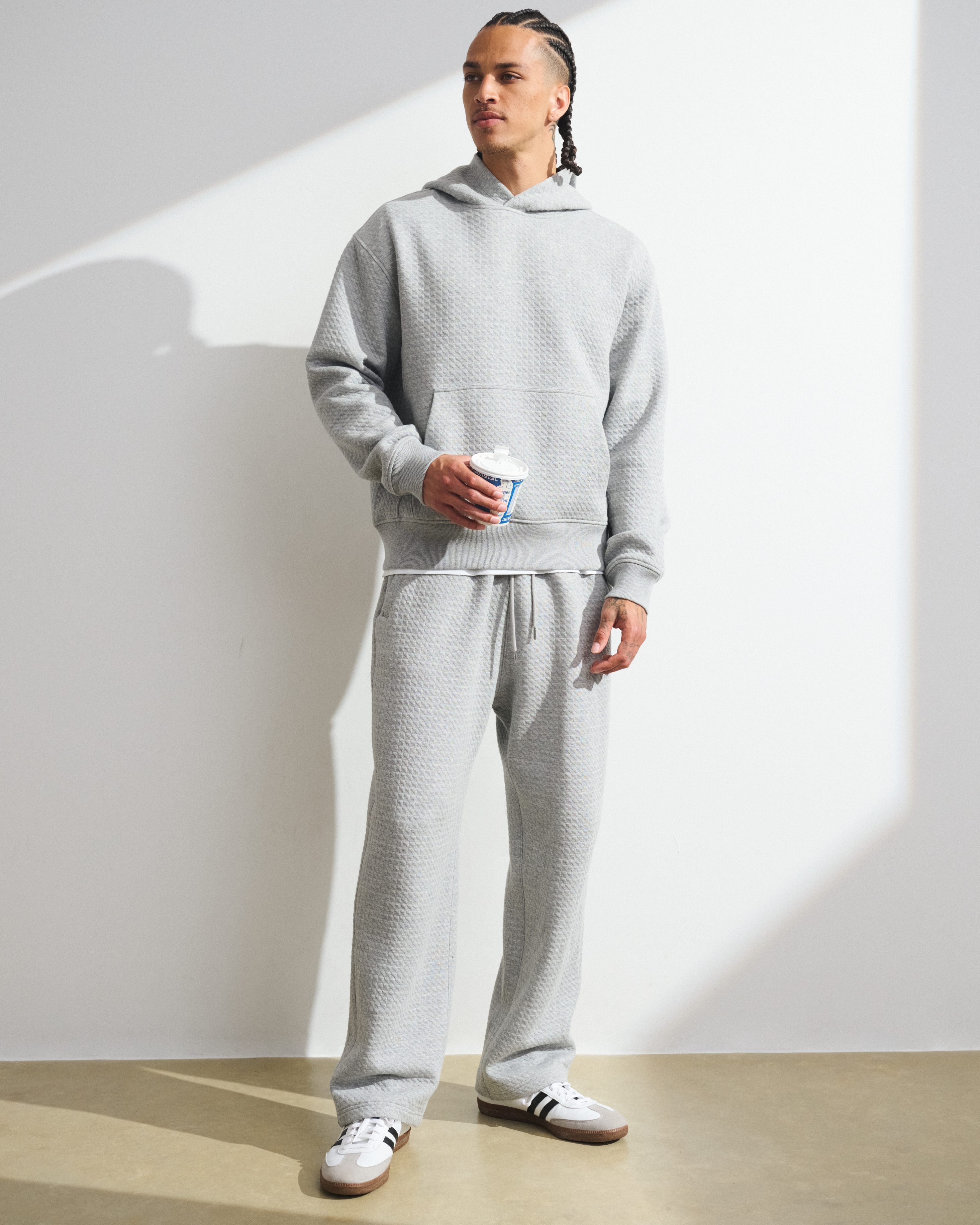 Мужские худи Abercrombie & Fitch YPB Waffle Texture Popover — фото 3