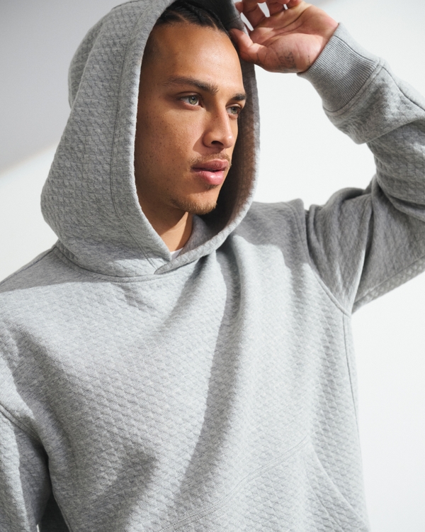 Men's YPB Waffle Texture Popover Hoodie | Men's Tops | Abercrombie.com