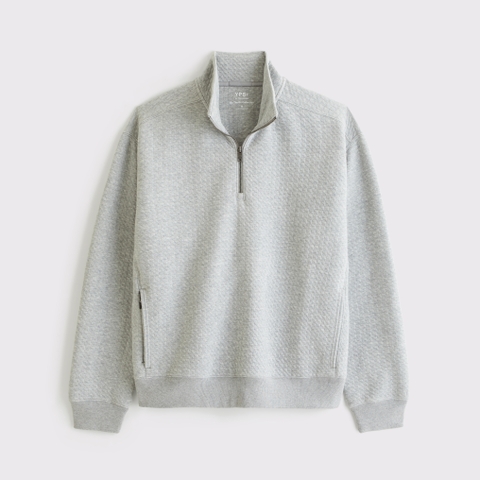 Мужские худи Abercrombie & Fitch YPB Waffle Texture Half-Zip Sweatshirt