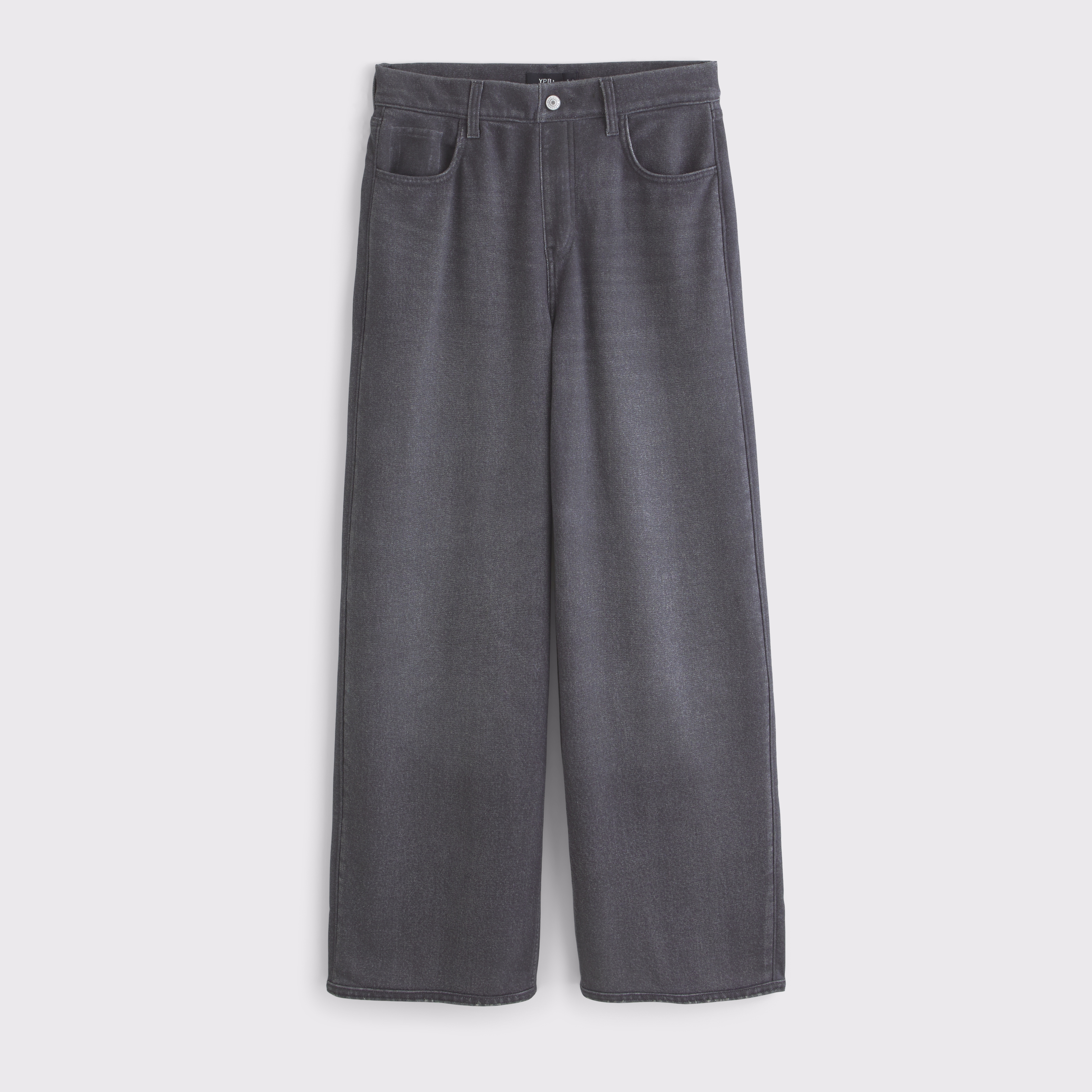 Женские брюки Abercrombie & Fitch YPB On The Go Travel Terry Pant, цвет: Чёрный варёный — фото 1