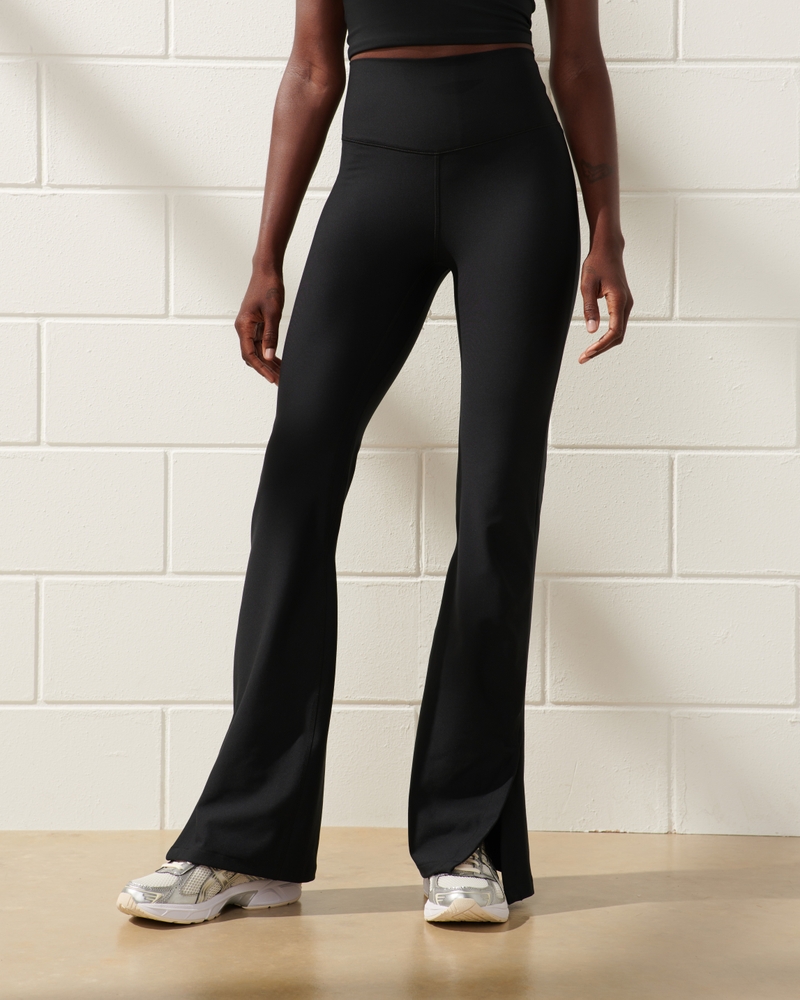Pact Split Hem Lounge Pant Flare Yoga Pants Black XL