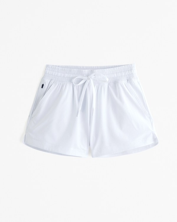 YPB motionTEK High Rise Lined Workout Short, White
