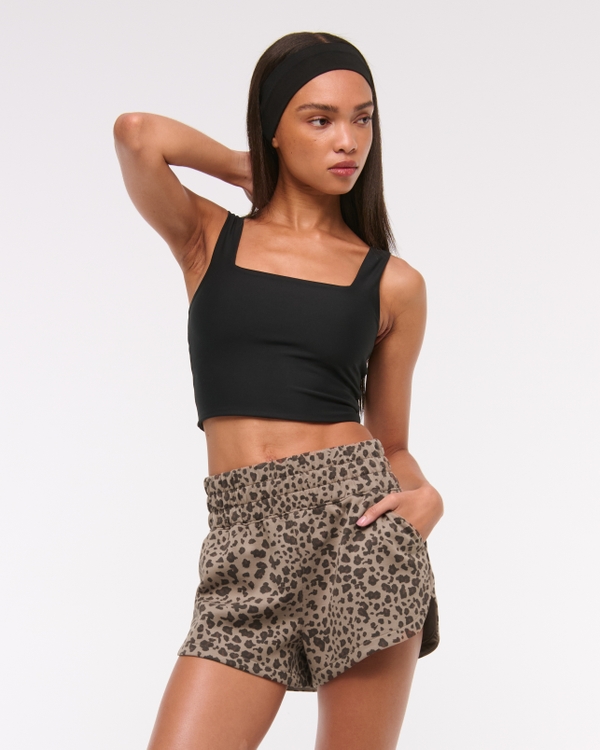 YPB neoKNIT Unlined Short, Leopard Print