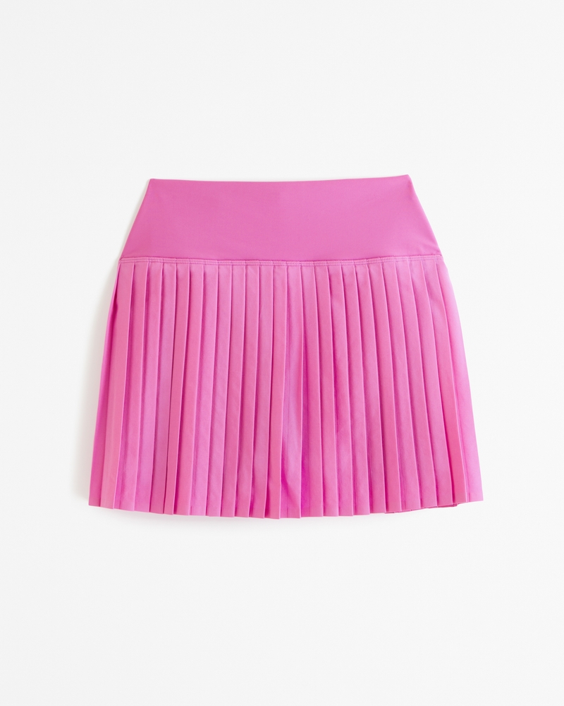 Hot pink pleated outlet skirt