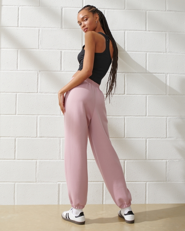 Black Pink Slim Fit Joggers - Yogue Activewear