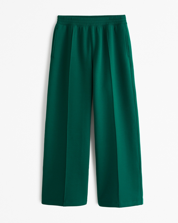 YPB neoKNIT Mid Rise Wide Leg Pant, Green