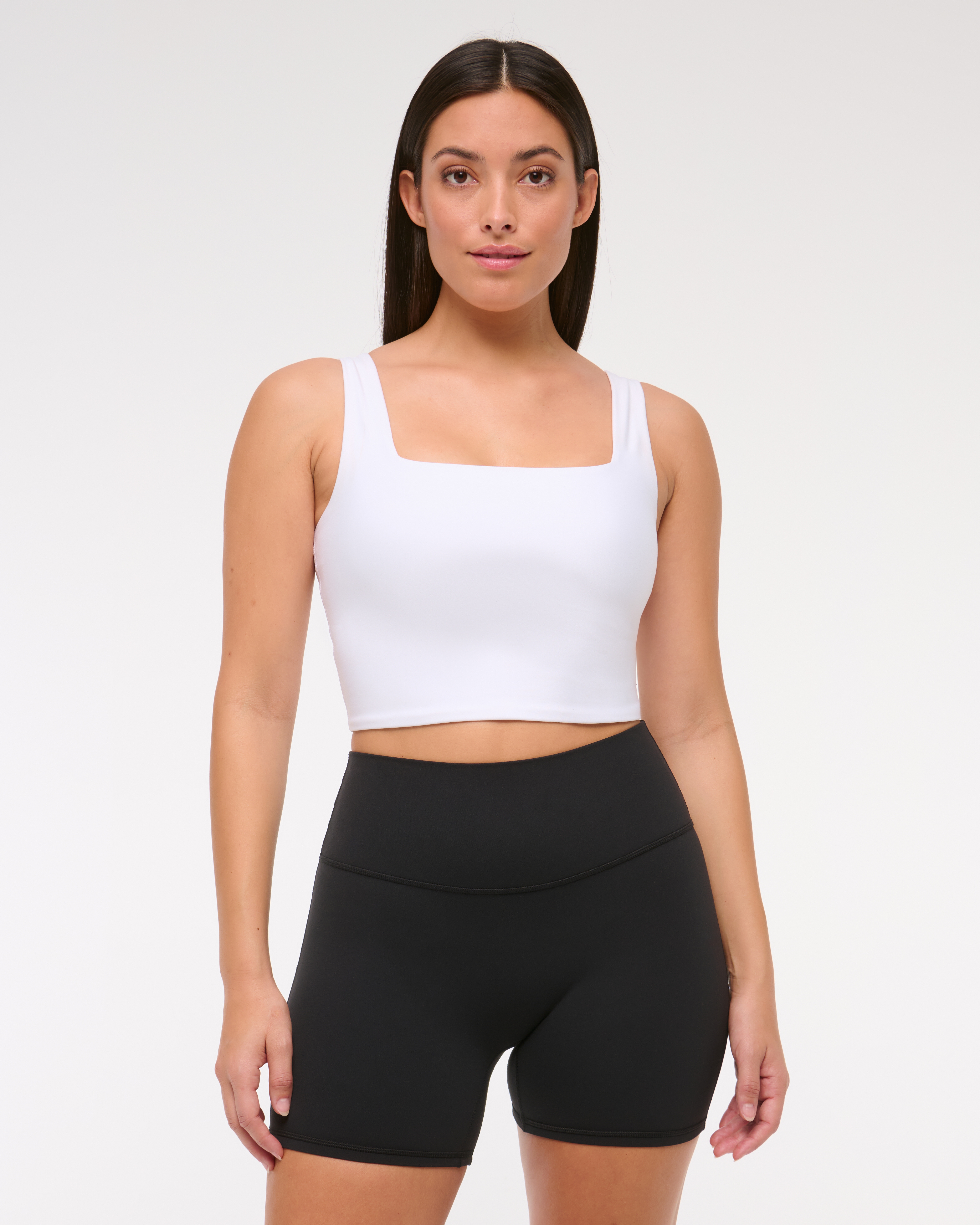 Abercrombie & Fitch Ypb Studioflex Bike Short In Black