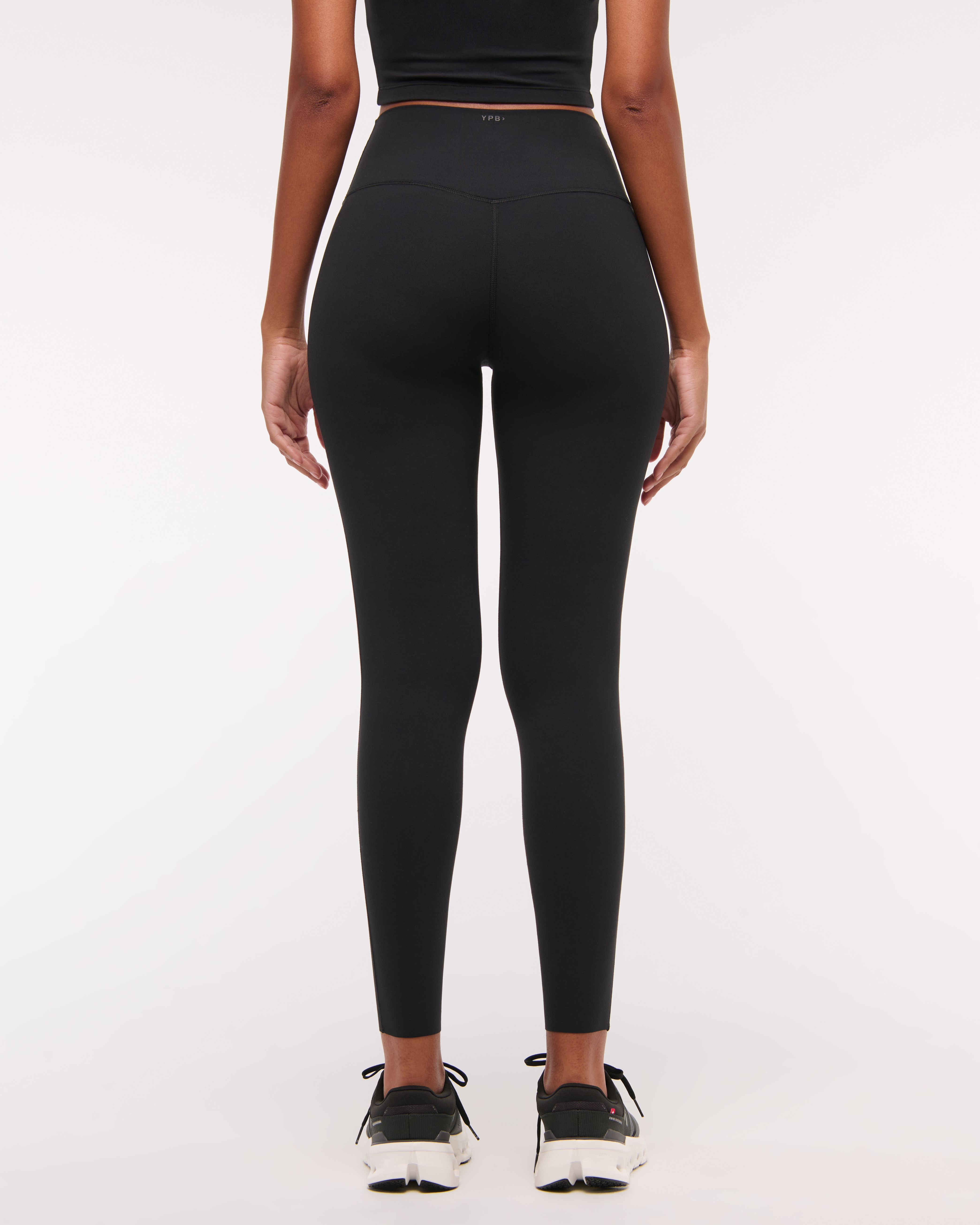 Abercrombie & Fitch Ypb Studioflex Curve Love 7/8-length Legging In Black