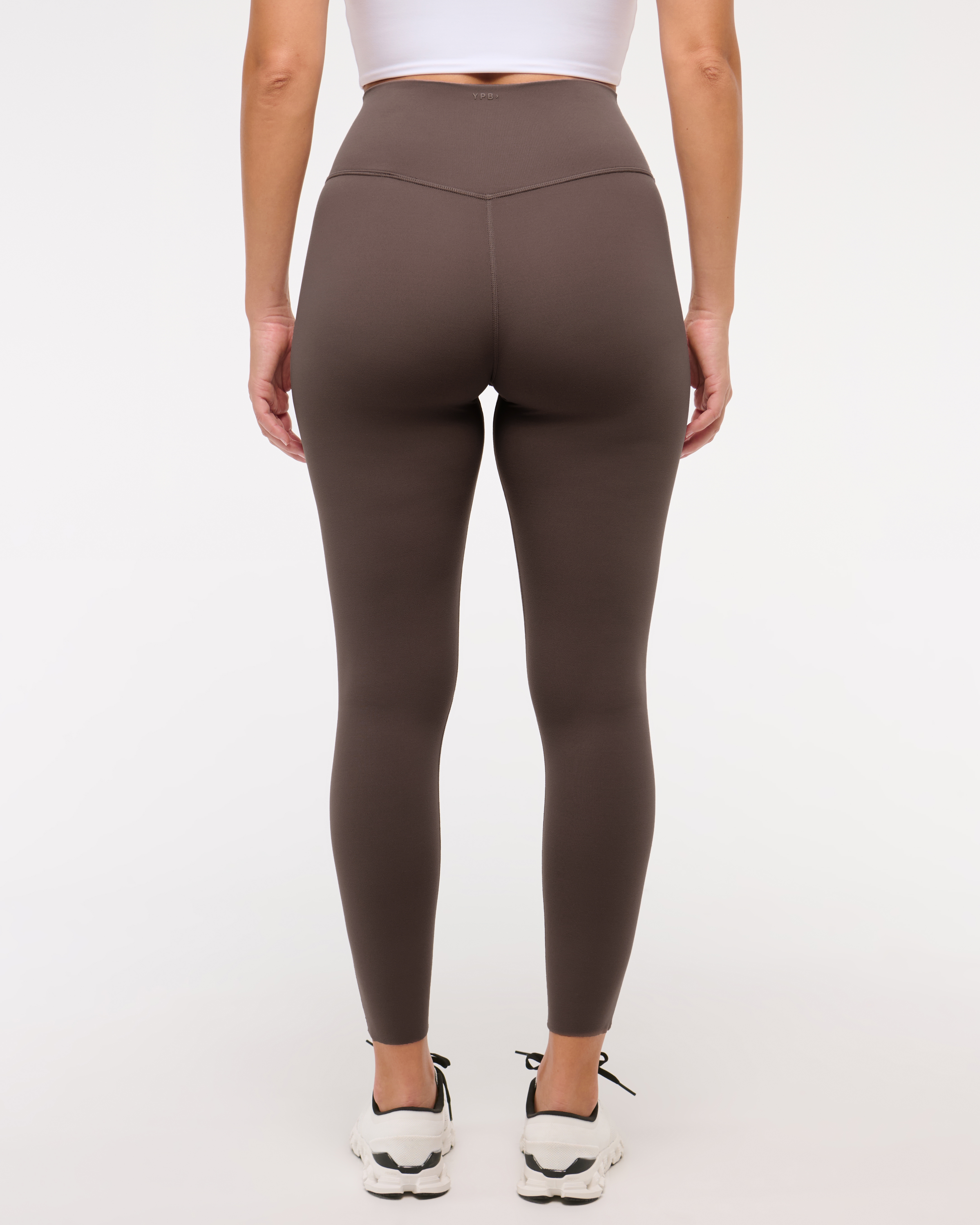 Abercrombie & Fitch Ypb Studioflex Curve Love 7/8-length Legging In Gray