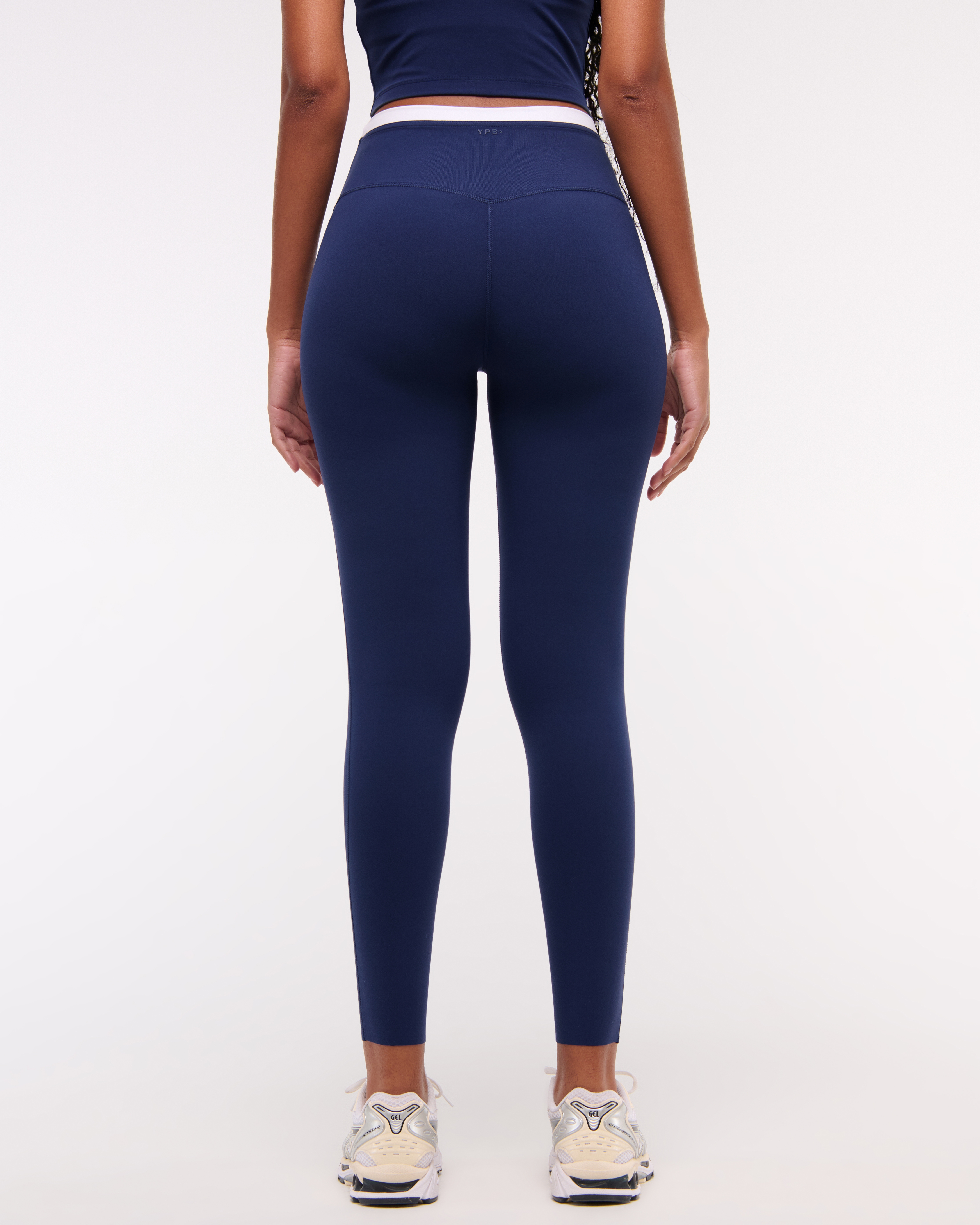 Abercrombie & Fitch Ypb Studioflex Curve Love 7/8-length Legging In Blue