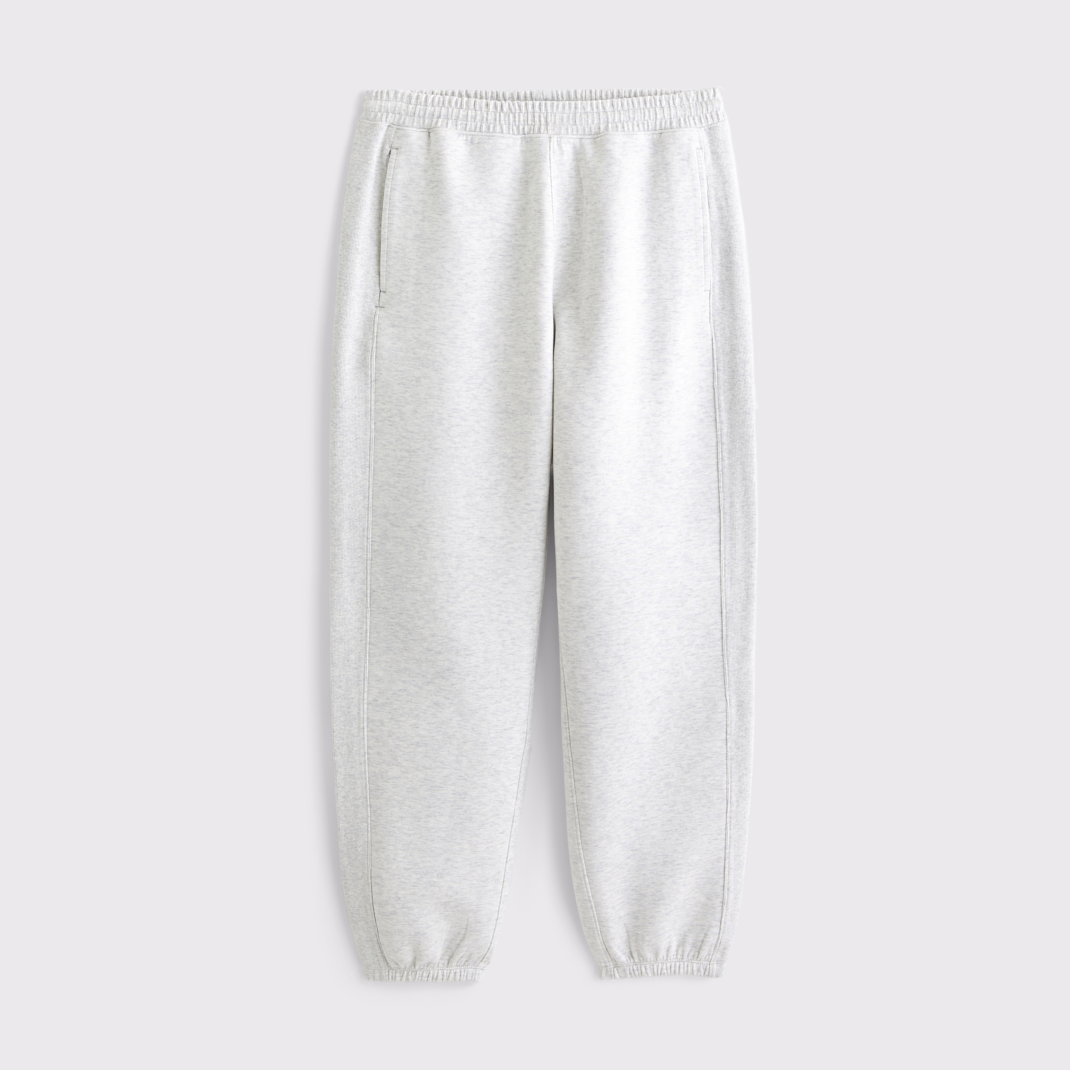 Abercrombie & Fitch Ypb Neoknit Max Mid Rise Cinched Pant In Gray