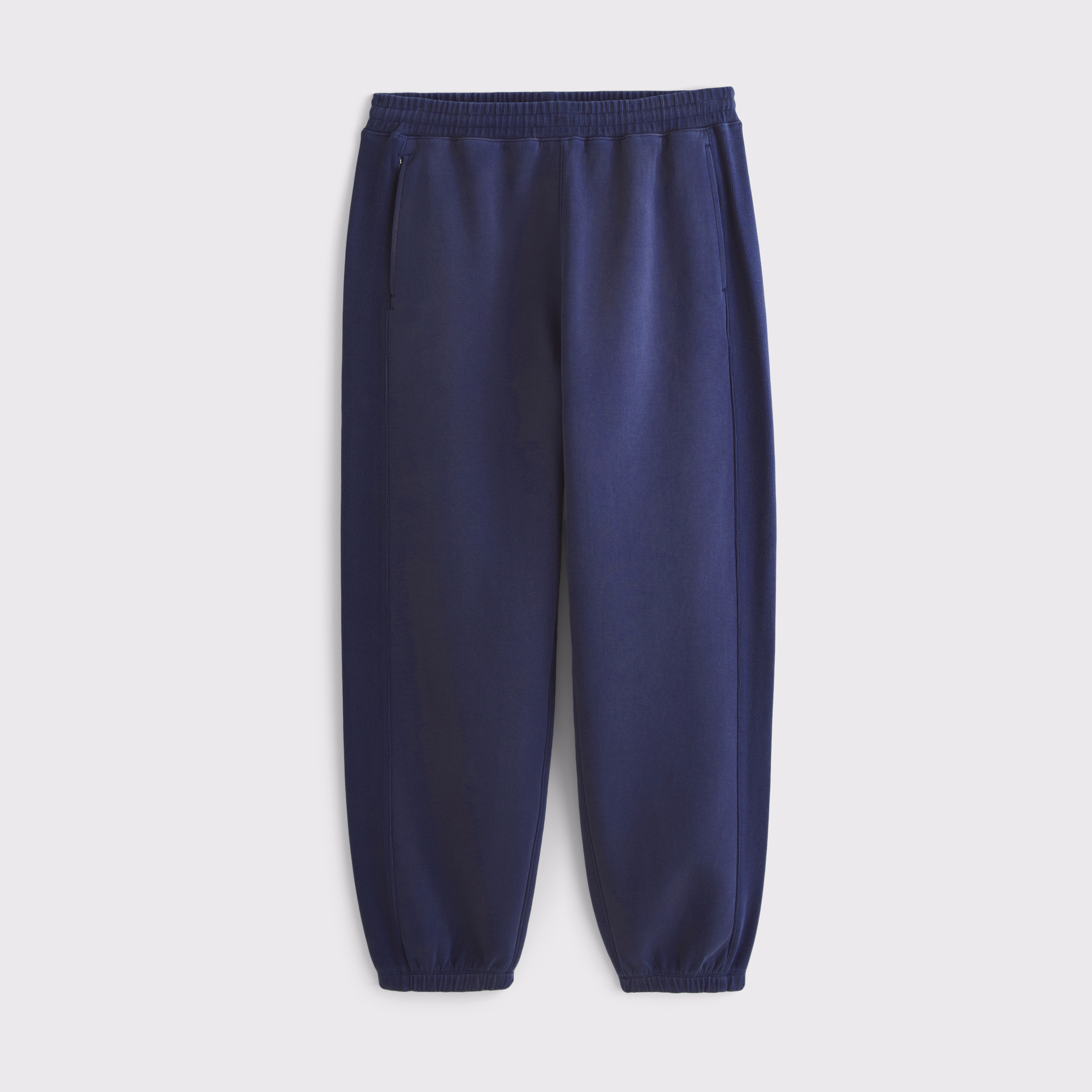 Abercrombie & Fitch Ypb Neoknit Max Mid Rise Cinched Pant In Blue