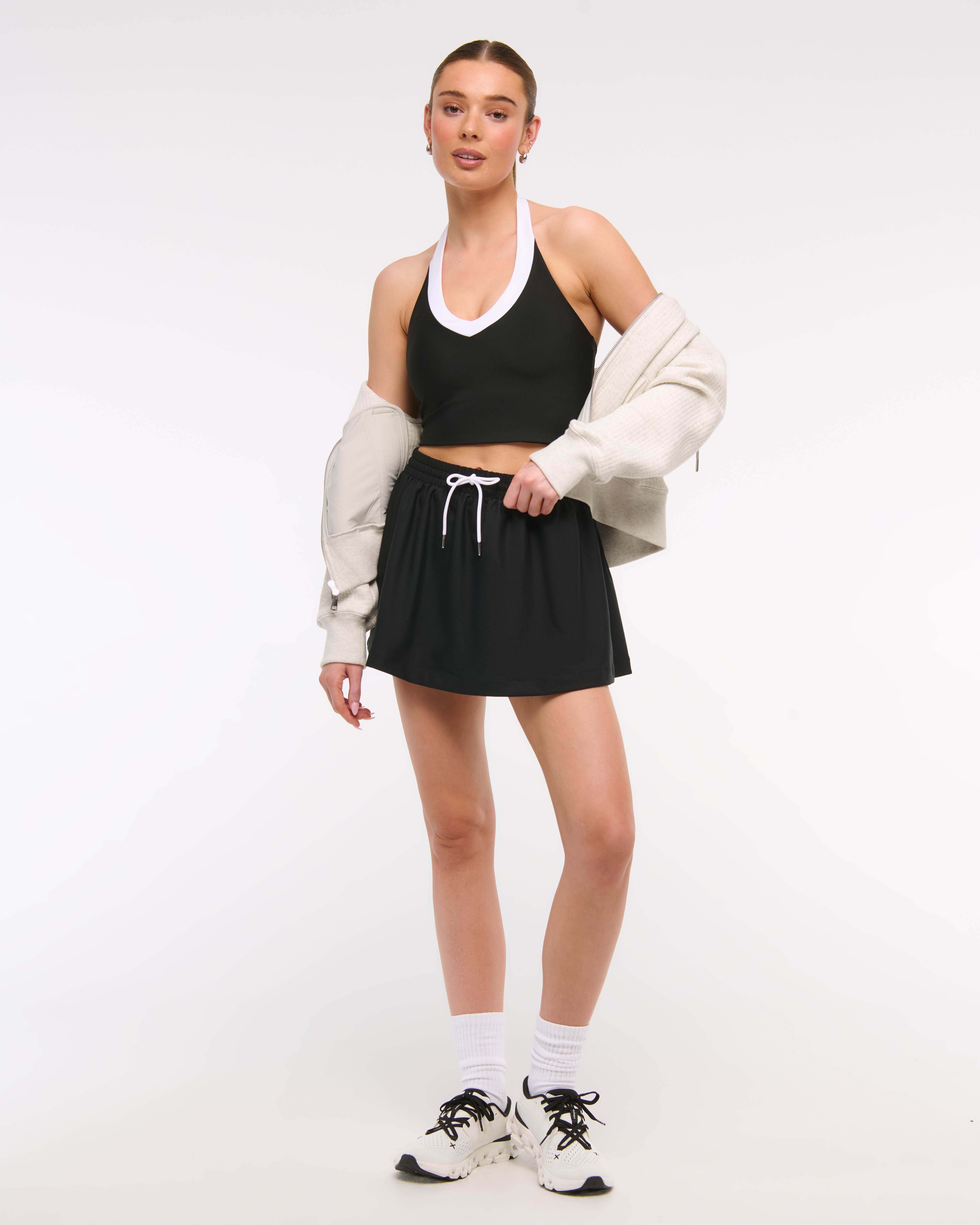 Женские юбки Abercrombie & Fitch YPB sculptLUX High Rise Flirty Skirt — фото 3