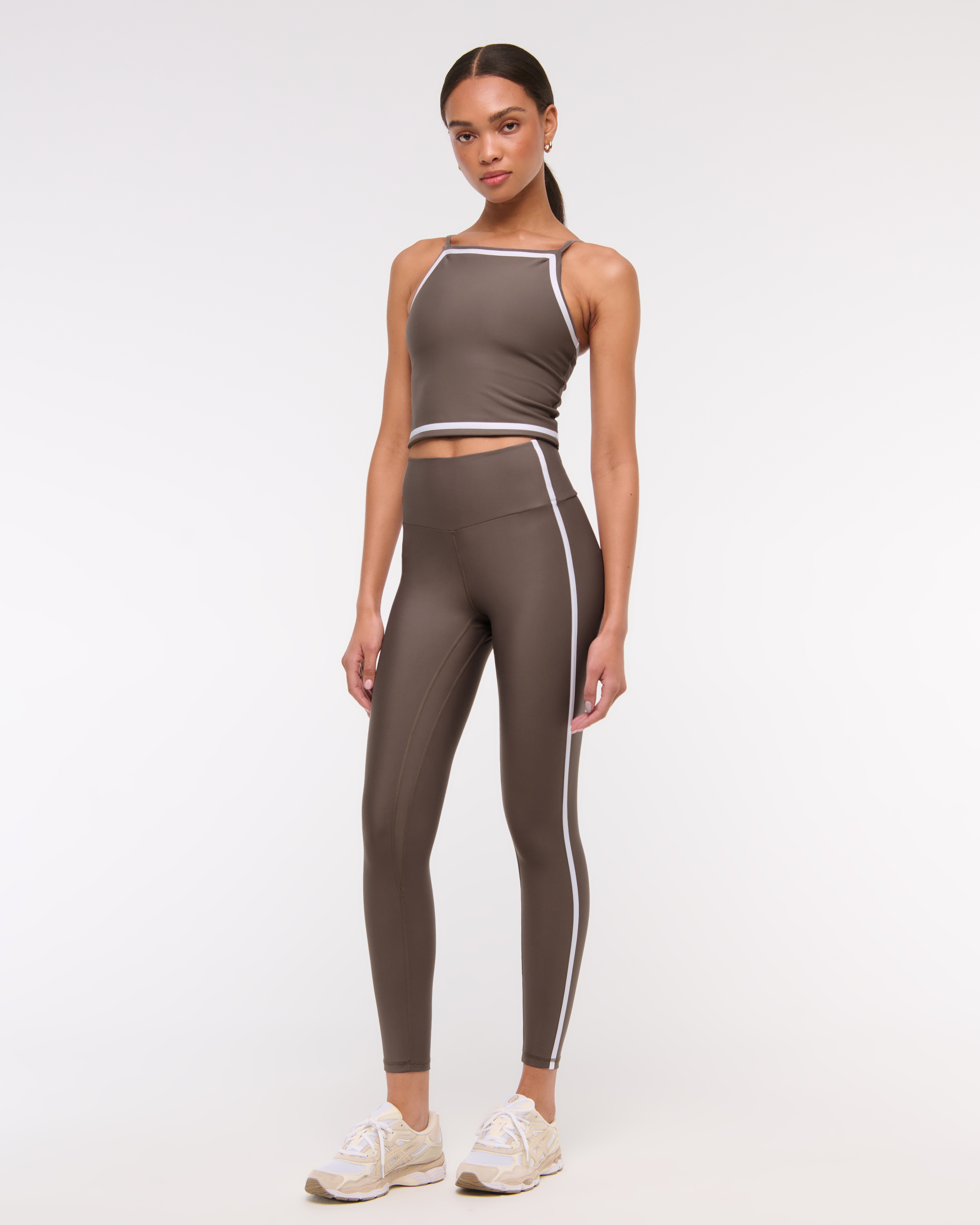 Abercrombie & Fitch Ypb Sculptlux 7/8-length Legging In Gray