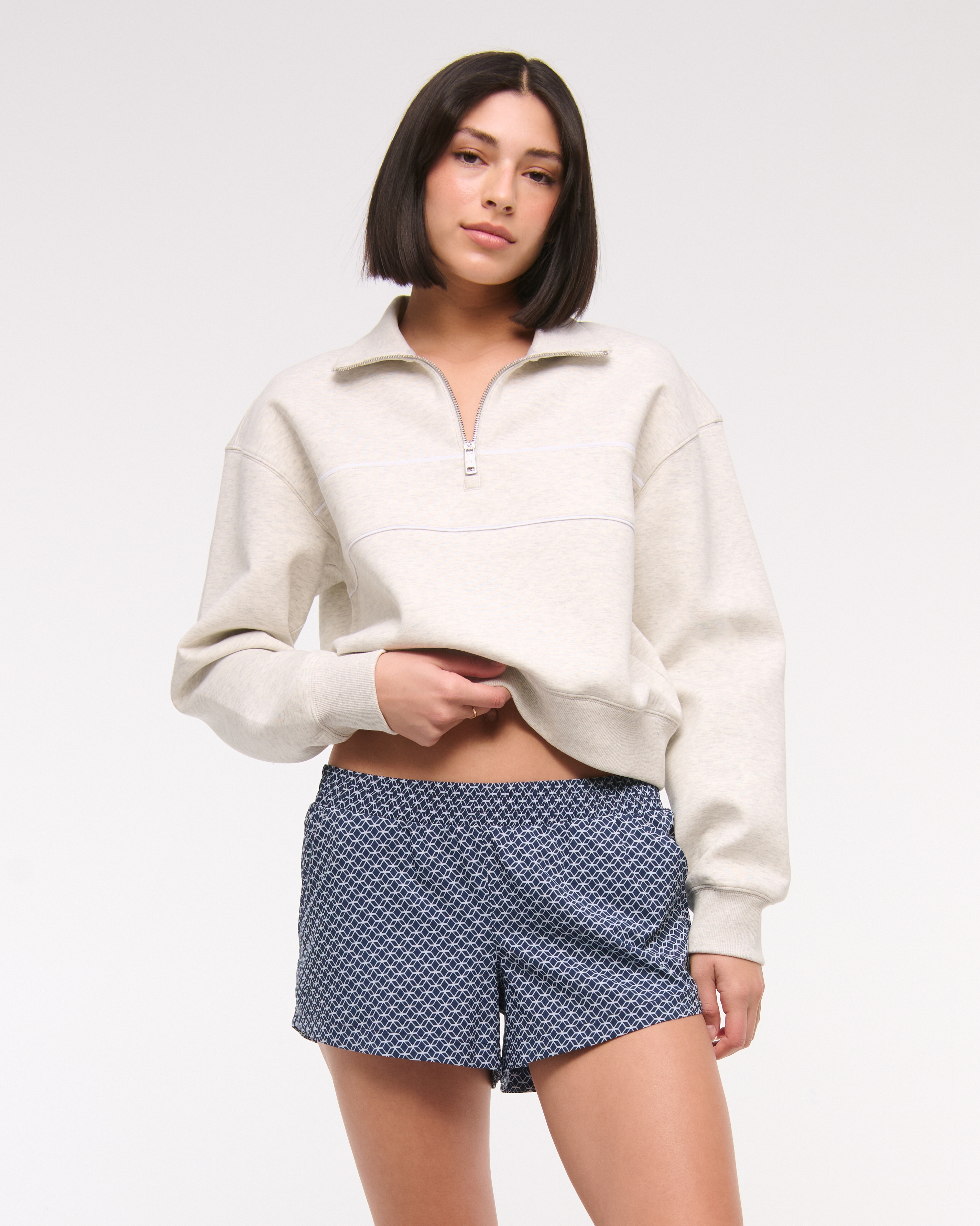 Abercrombie & Fitch Ypb Sprinttek Low Rise Lined Short In Orange