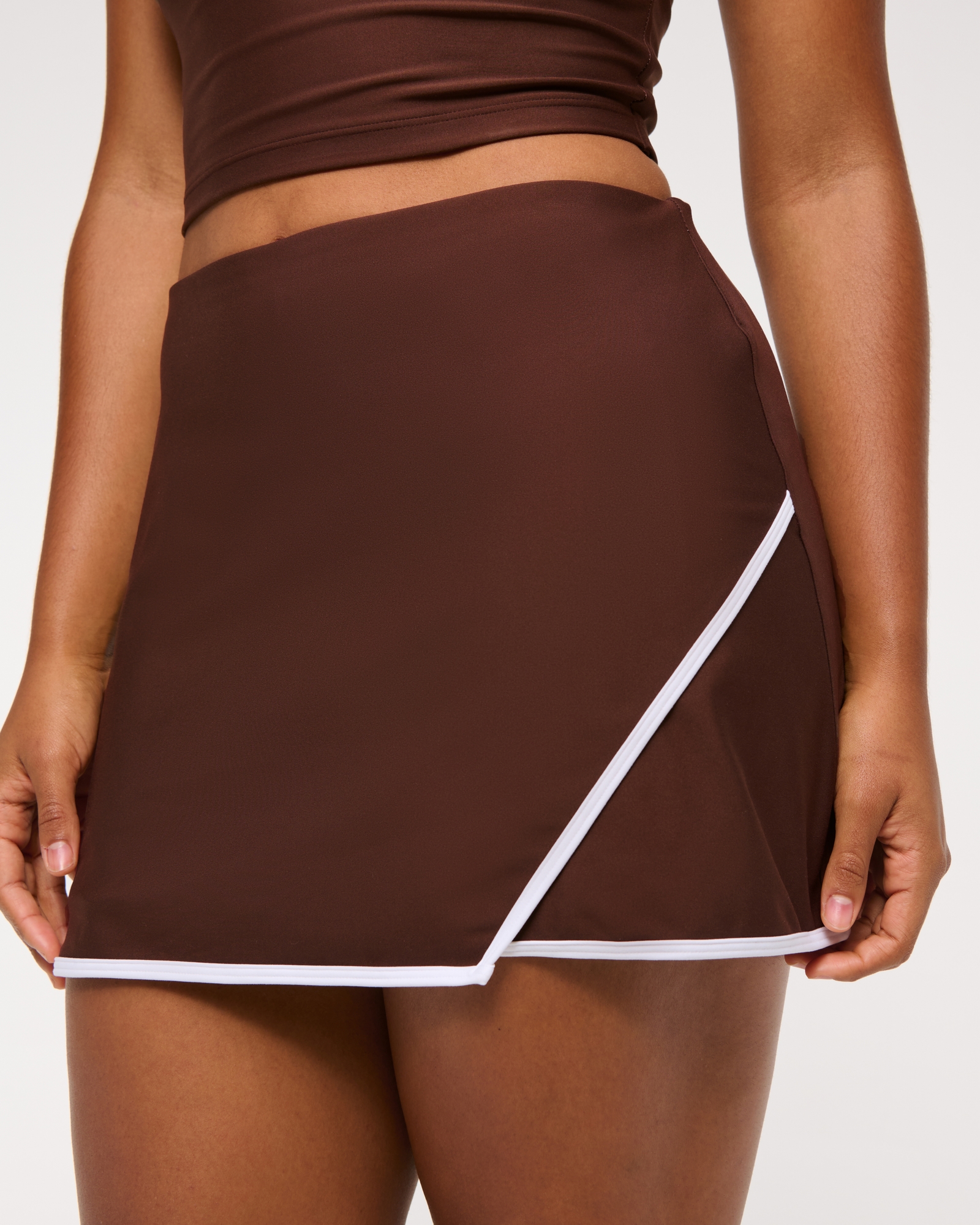 YPB sculptLUX Lined Asymmetrical Wrap Skirt
