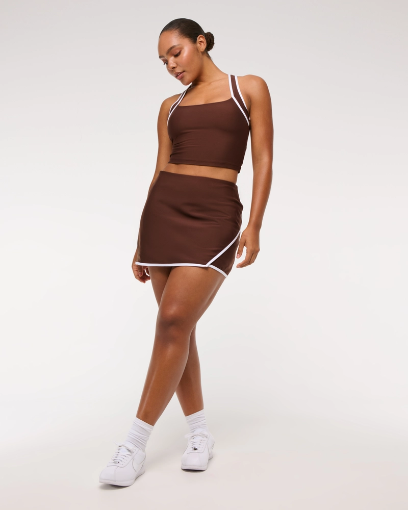 YPB sculptLUX Lined Asymmetrical Wrap Skirt