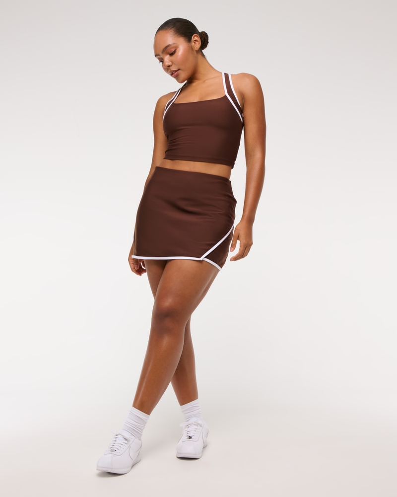 YPB sculptLUX Lined Asymmetrical Wrap Skirt
