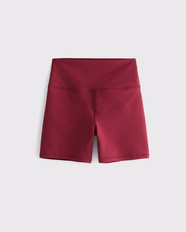 YPB sculptLUX Bike Short, Rich Red view 1